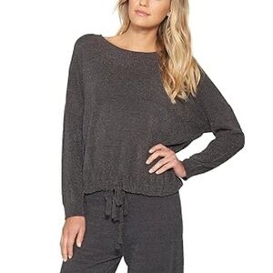 Barefoot Dreams CozyChic Slouchy Pullover - Size Medium
